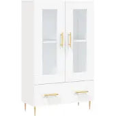 Syfax Highboard Weiß 69,5x31x115 cm Holzwerkstoff