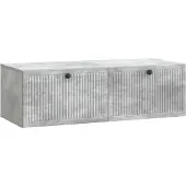 Syfax Wandmontierter TV-Schrank Betongrau 98 x 41 x 30 cm