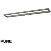 Paul Neuhaus LED-Wandlampe Puro, grau, Breite 100 cm, Alu, Dimmer