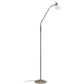 LINDBY Stehlampe Gwendolin, 160 cm, Glas, E14, verstellbar