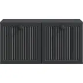 vidaXL Wandmontierter TV-Schrank Schwarz 59,5 x 31 x 30 cm