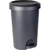 Eda Plastiques EDA Tret-Abfallbehälter Stepy 27 Liter PP anthrazit