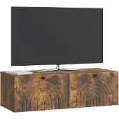 vidaXL Wandmontierter TV-Schrank Geräucherte Eiche 99 x 41 x 30 cm