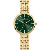 Jacques Lemans Armbanduhr Milano Gold Green