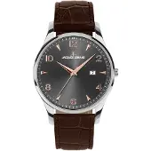 Jacques Lemans Armbanduhr Date London Dark Brown Silver