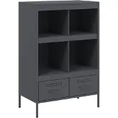 Syfax Highboard Anthrazit 68x39x101,5 cm Stahl