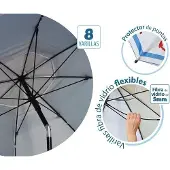 OEM Aluminium Strandsonnenschirm Ø 200 cm Blauw - 200 cm