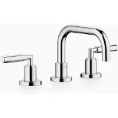 Dornbracht TARA Waschtisch-Dreilochbatterie mit Ablaufgarnitur, Hebelgriffe, Ausladung 166mm, 20705882-00, Farbe: Chrom