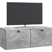 vidaXL Wandmontierter TV-Schrank 78,5 x 31 x 30 cm Betongrau
