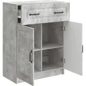vidaXL Sideboard Betongrau 66 x 34,5 x 87 cm Holzwerkstoff