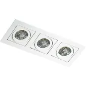 Azzardo PACO Deckenleuchte 3x GU10 50W ohne Leuchtmittel 25,5cm IP20, weiß