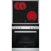Siemens EQ111KS01B, Keramik, 4 Zone(n), Glas, 4 Zone(n), Groß, Rund