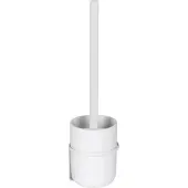 Wenko WC-Garnitur "Turbo-Loc Carpino", weiß, B:9,5cm H:35cm L:10cm, Kunststoff, Metall, Reinigungsbürsten, WC-Garnitur, weiß, Befestigen ohne Bohren