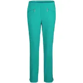 Goldner 7/8-Hose "Kurzgröße Stretchhose LOUISA, dehnbar & mit Taschen", Damen, Gr. 20, K-Gr, grün, Obermaterial: 67% Baumwolle CO. 28% Polyamid PA. 5% Elasthan EL., normal, Hosen 7/8-Hose, Ohne
