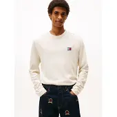 Tommy Hilfiger Langarmshirt "TJM REG BADGE" Jersey, Rundhals, meliert, regular fit