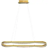 Milagro Lighting LED-Hängeleuchte Preciosa, gold, Metall, Länge 120 cm