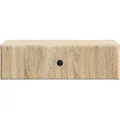 vidaXL Wandmontierter Beistelltisch Sonoma-Eiche 59 x 34,5 x 17 cm