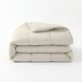 Primaviera Deluxe Lazy Bettdecke Perkal Beige 240 x 220 cm
