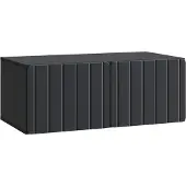 Syfax Wandmontierter TV-Schrank Schwarz 78,5 x 41 x 30 cm