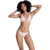 Roxy Triangel-Bikini-Top "Hibiscus Hype RV Tiki Tri", Damen, Gr. S, bunt (daiquiri grün hibscus hype), Obermaterial: 85% Polyester, 15% Elasthan., Bikini-Oberteile Triangel-Bikini-Top
