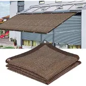 OEM Schattenpendel schwarz atmungsaktiv 3x4m braun für Garten