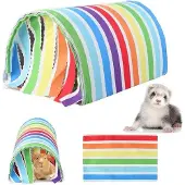 OEM Kleintierbett Tunnelhaus mit weichem Nest und Doppel-Mat (Regenbogen)