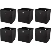 OEM Faltbare Aufbewahrungsboxen 30cm schwarz 6er Set