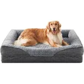 OEM Orthopädisches Hundebett XL, Memory Foam, abnehmbar, waschbar, Antirutsch, 107x81x19cm