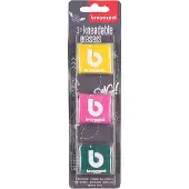 Bruynzeel 60281003, Gummi, Gemischte Farben, Erwachsene & Kinder, Sichtverpackung, 3 Stück(e)