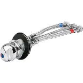PLASTIMO 3 Schlauchanschlüsse Duscharmatur Silber Silber One Size