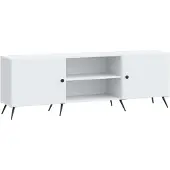 Syfax TV-Schränk Weiß 150 x 31 x 50 cm Holzwerkstoff