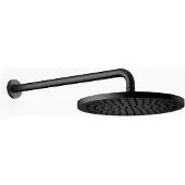 Dornbracht Regenbrause mit Wandanbindung, Ø 300mm, 28679970-33, Farbe: Schwarz Matt