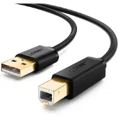 UGREEN 10351, 3 m, USB A, USB B, USB 2.0, Schwarz