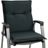 Beautissu Base NL Niedriglehner Auflage, 100x50x6cm, Anthrazit, Outdoor