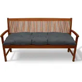 Beautissu Flair BK, 150x50x10cm, Anthrazit, Gartenbank Kissen, Outdoor, Sitzbank