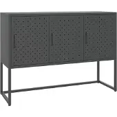 Syfax Sideboard Anthrazit 105x35x75 cm Stahl