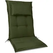 Beautissu HighLux HL, 120x50x7cm, Dunkelgrün, Gartenstuhlauflage, Outdoor