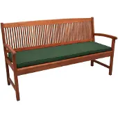 Beautissu Loft BK Bankauflage, 120x48x5cm, Dunkelgrün, Gartenbank Kissen
