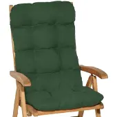 Beautissu Flair HL, 120x50x8cm, Dunkelgrün, Gartenstuhlauflage, Outdoor