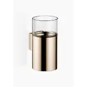 Dornbracht Glashalter, Wandmodell, mit Glas klar, 83400979-26, Farbe: Light Gold