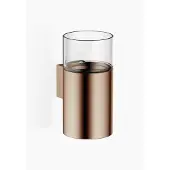 Dornbracht Glashalter, Wandmodell, mit Glas klar, 83400979-42, Farbe: Bronze gebürstet