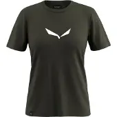 Salewa - Women's Solid Dri-Release S/S Tee - T-Shirt Gr 42 oliv/schwarz