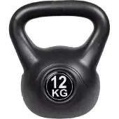 Christopeit Sport Kettlebell SPORT "ASG Kettlebell 12 kg", schwarz (weiß, neutral), Hanteln, 12 kg, Kettlebell