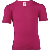 Engel - Kinder Unterhemd S/S - Merinounterwäsche Gr 104 rosa