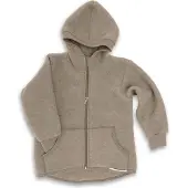 Engel - Kinder Kapuzenjacke Wollfleece - Wolljacke Gr 128 beige