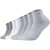 s.Oliver Kurzsocken "Socken 8er Pack", Damen, Gr. 43-46, bunt (grau, weiß), Obermaterial: 62% Baumwolle CO. 36% Polyester PES. 2% Elasthan EL., Socken Kurzsocken