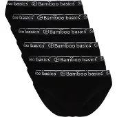 Bamboo Basics Damen Slips YARA, 6er Pack - Logo-Bund, atmungsaktiv, Single Jersey