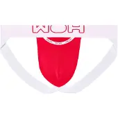 WOH String "Jockstrap Sexy Fun Jockstrap 1er Pack", Herren, Gr. S, rot, Obermaterial: 95% Baumwolle CO. 5% Elasthan EL., Unterhosen String