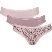 Sloggi Damen Slips, 3er Pack - GO Crush Mini C3P, Unterhose, Stretch-Baumwolle Rosa / 2XL
