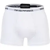 Emporio Armani für Herren. EM000259_AF14132 Set 3 Boxershorts aus elastischem Baumwoll-Strick Essential weiß (S), Heimtextilien, Baumwolle
